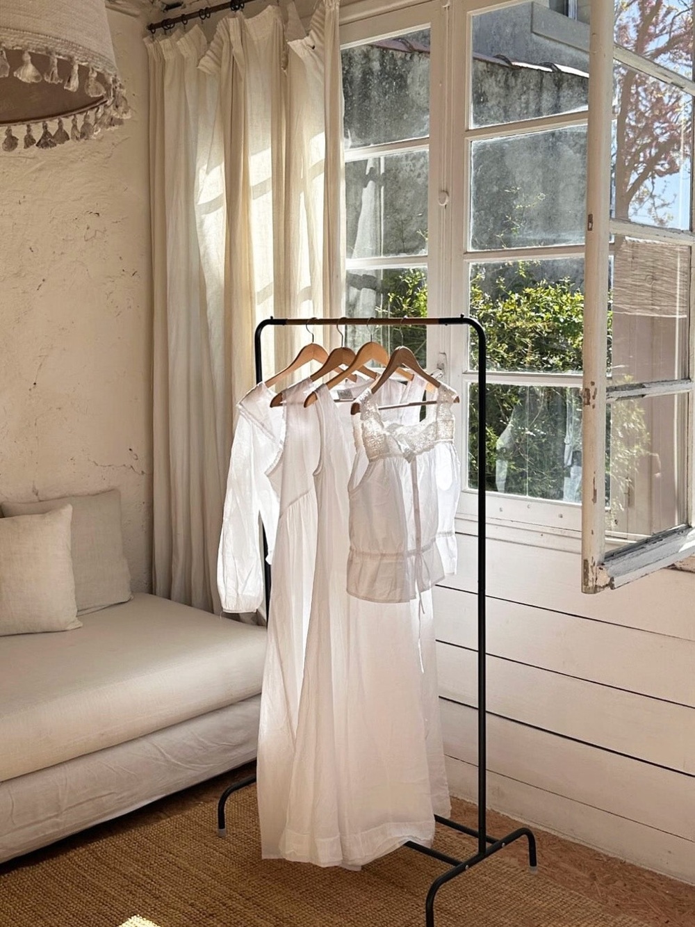 LANEWAY THE LABEL Cotton Chemise in Ivory Size XS VGUC - Picture 7 of 12